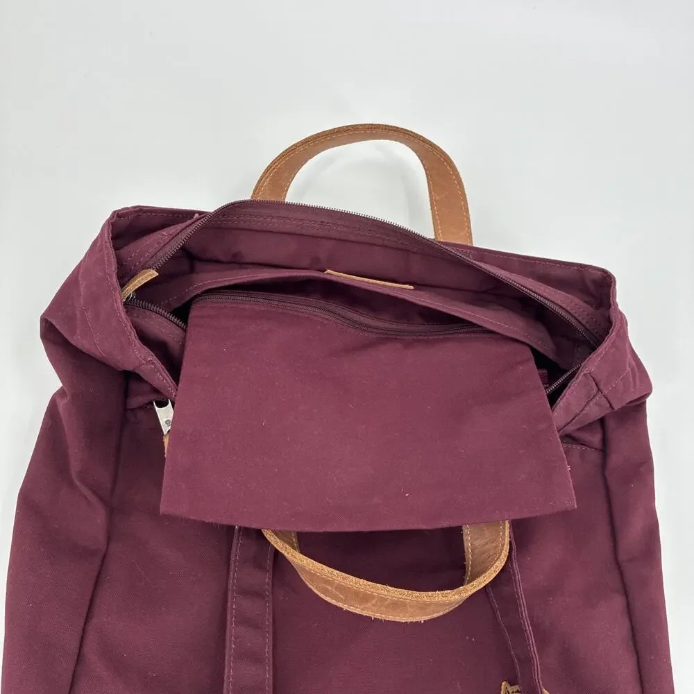 Fjallraven G-1000 Totepack No. 1 Maroon Bag Tote Shoulder Backpack Travel Zipper